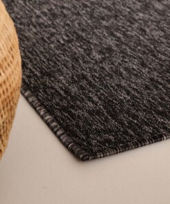 Laagpolig vloerkleed Lush - antraciet