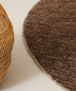 Rond vloerkleed Lush - bruin Rond vloerkleed Lush - bruin