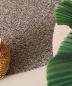 Rond vloerkleed Lush - grijs