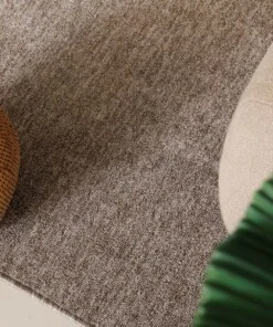 Laagpolig vloerkleed Lush - taupe/lichtgrijs