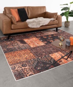 Patchwork vloerkleed Ancient African Sunset No.5 - sfeer, thumbnail