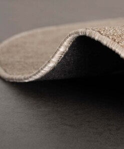 Rond vloerkleed Lush - beige - close up vouw