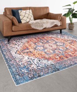 Vintage vloerkleed Ancient Orange Blue No.9 - sfeer, thumbnail
