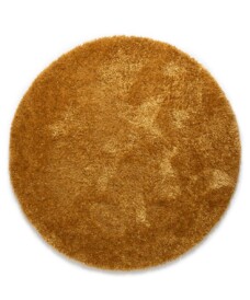 Rond hoogpolig vloerkleed velours Posh - goud - overzicht boven, thumbnail Rond hoogpolig vloerkleed velours Posh - goud - overzicht boven, thumbnail