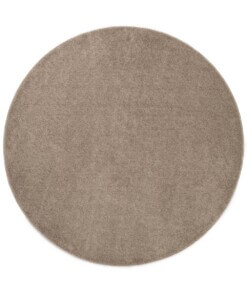 Rond vloerkleed Fine - beige - overzicht boven