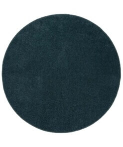 Rond vloerkleed Fine - petrol - overzicht boven, thumbnail Rond vloerkleed Fine - petrol - overzicht boven, thumbnail