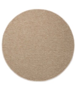 Rond vloerkleed Lush - beige - overzicht boven