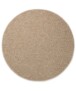 Rond vloerkleed Lush - beige - overzicht boven, thumbnail