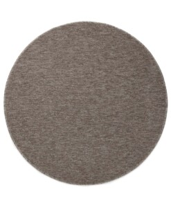 Rond vloerkleed Lush - taupe/lichtgrijs - overzicht boven