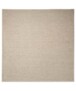 Vierkant vloerkleed Lush - crème - overzicht boven, thumbnail