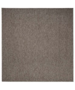 Vierkant vloerkleed Lush - taupe - overzicht boven