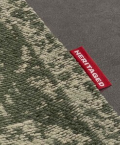 Vintage vloerkleed Traditions - groen - close up zijkant, thumbnail