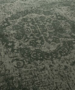 Vintage vloerkleed Traditions - groen - close up materiaal, thumbnail