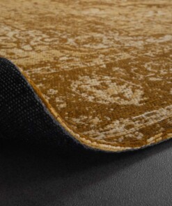 Vintage vloerkleed Traditions - okergeel - close up vouw, thumbnail