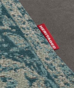 Vintage vloerkleed Traditions - grijs/blauw - close up zijkant, thumbnail Vintage vloerkleed Traditions - grijs/blauw - close up zijkant, thumbnail