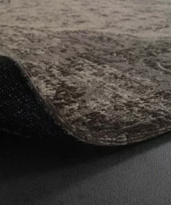 Vintage vloerkleed Village - grijs/taupe - close up vouw, thumbnail Vintage vloerkleed Village - grijs/taupe - close up vouw, thumbnail