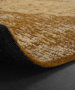 Vintage vloerkleed Village - okergeel - close up vouw, thumbnail Vintage vloerkleed Village - okergeel - close up vouw, thumbnail