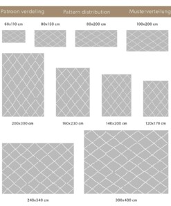 Hoogpolig vloerkleed ruiten Artisan - zwart/wit Hoogpolig vloerkleed ruiten Artisan - zwart/wit