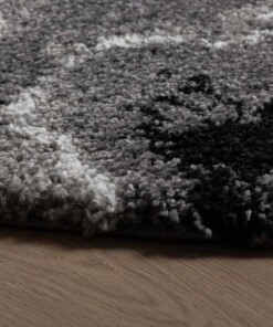 Rond hoogpolig vloerkleed Marble Artisan - grijs - close up, thumbnail Rond hoogpolig vloerkleed Marble Artisan - grijs - close up, thumbnail