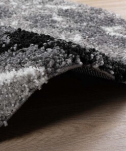 Rond hoogpolig vloerkleed Marble Artisan - grijs - close up, thumbnail Rond hoogpolig vloerkleed Marble Artisan - grijs - close up, thumbnail