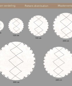 Rond hoogpolig vloerkleed berber Artisan - wit/grijs