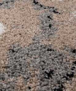 Hoogpolig vloerkleed Marble Artisan - beige - close up, thumbnail