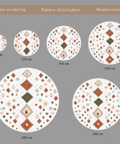 Rond hoogpolig vloerkleed bohemian Artisan - antraciet/multi