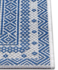 Balkonkleed - Elegant turquoise/crème - close up, thumbnail Balkonkleed - Elegant turquoise/crème - close up, thumbnail