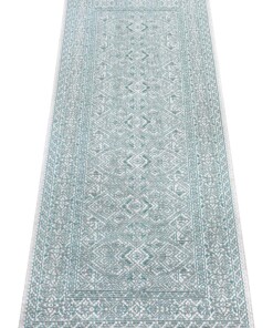 Balkonkleed geometrisch - Cuadrado turquoise/crème - overzicht schuin, thumbnail Balkonkleed geometrisch - Cuadrado turquoise/crème - overzicht schuin, thumbnail