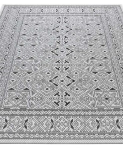 Buitenkleed geometrisch - Cuadrado zwart/crème - overzicht schuin, thumbnail Buitenkleed geometrisch - Cuadrado zwart/crème - overzicht schuin, thumbnail