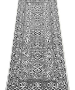 Balkonkleed geometrisch - Cuadrado zwart/crème - overzicht schuin, thumbnail Balkonkleed geometrisch - Cuadrado zwart/crème - overzicht schuin, thumbnail