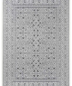 Buitenkleed geometrisch - Cuadrado zwart/crème - overzicht boven, thumbnail Buitenkleed geometrisch - Cuadrado zwart/crème - overzicht boven, thumbnail