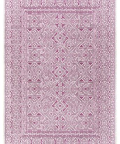 Buitenkleed geometrisch - Cuadrado roze/crème - overzicht boven, thumbnail Buitenkleed geometrisch - Cuadrado roze/crème - overzicht boven, thumbnail