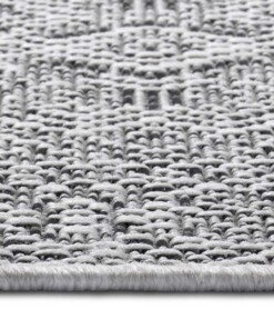 Buitenkleed geometrisch - Cuadrado grijs/crème - close up, thumbnail Buitenkleed geometrisch - Cuadrado grijs/crème - close up, thumbnail