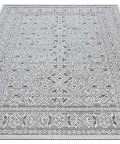 Buitenkleed geometrisch - Cuadrado grijs/crème - overzicht schuin, thumbnail Buitenkleed geometrisch - Cuadrado grijs/crème - overzicht schuin, thumbnail