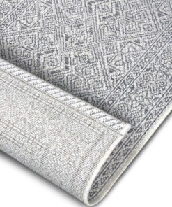 Buitenkleed geometrisch - Cuadrado grijs/crème - close up, thumbnail Buitenkleed geometrisch - Cuadrado grijs/crème - close up, thumbnail