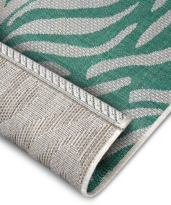 Buitenkleed zebra - Cebra groen/crème - close up, thumbnail Buitenkleed zebra - Cebra groen/crème - close up, thumbnail