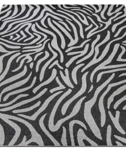 Buitenkleed zebra - Cebra zwart/crème - overzicht schuin, thumbnail Buitenkleed zebra - Cebra zwart/crème - overzicht schuin, thumbnail