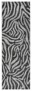 Balkonkleed zebra - Cebra lichtblauw/crème - overzicht boven, thumbnail