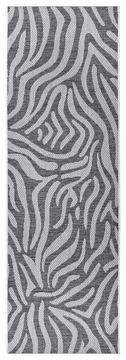 Balkonkleed zebra - Cebra grijs/crème - overzicht boven Balkonkleed zebra - Cebra grijs/crème - overzicht boven