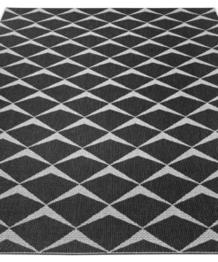 Buitenkleed design - Escala zwart/crème - overzicht schuin, thumbnail Buitenkleed design - Escala zwart/crème - overzicht schuin, thumbnail