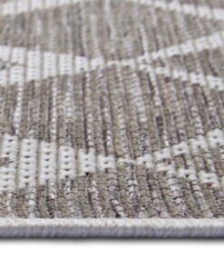 Balkonkleed design - Escala bruin/crème - close up, thumbnail