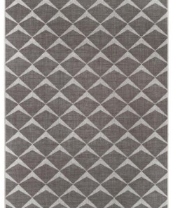 Buitenkleed design - Escala bruin/crème - overzicht boven, thumbnail