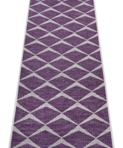 Balkonkleed design - Escala paars/crème - overzicht schuin, thumbnail
