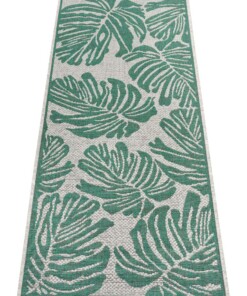 Balkonkleed palm - Monstera jade/crème - overzicht schuin, thumbnail Balkonkleed palm - Monstera jade/crème - overzicht schuin, thumbnail