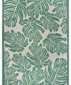 Buitenkleed palm - Monstera jade/crème - overzicht boven, thumbnail Buitenkleed palm - Monstera jade/crème - overzicht boven, thumbnail