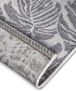 Balkonkleed palm - Monstera grijs/crème - close up, thumbnail Balkonkleed palm - Monstera grijs/crème - close up, thumbnail