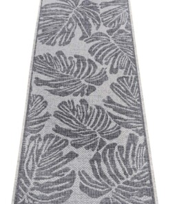 Balkonkleed palm - Monstera grijs/crème - overzicht schuin, thumbnail Balkonkleed palm - Monstera grijs/crème - overzicht schuin, thumbnail