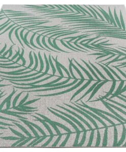 Buitenkleed palm - Palmera jade/crème - overzicht schuin, thumbnail Buitenkleed palm - Palmera jade/crème - overzicht schuin, thumbnail