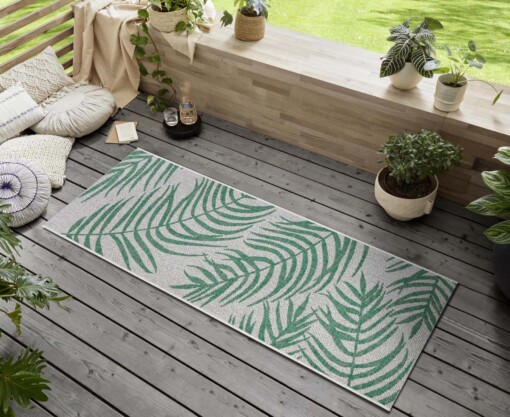 Balkonkleed palm - Palmera jade/crème - sfeer